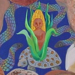 image of a baby growing in an ear of maize, by Jenny Badger Sultan.